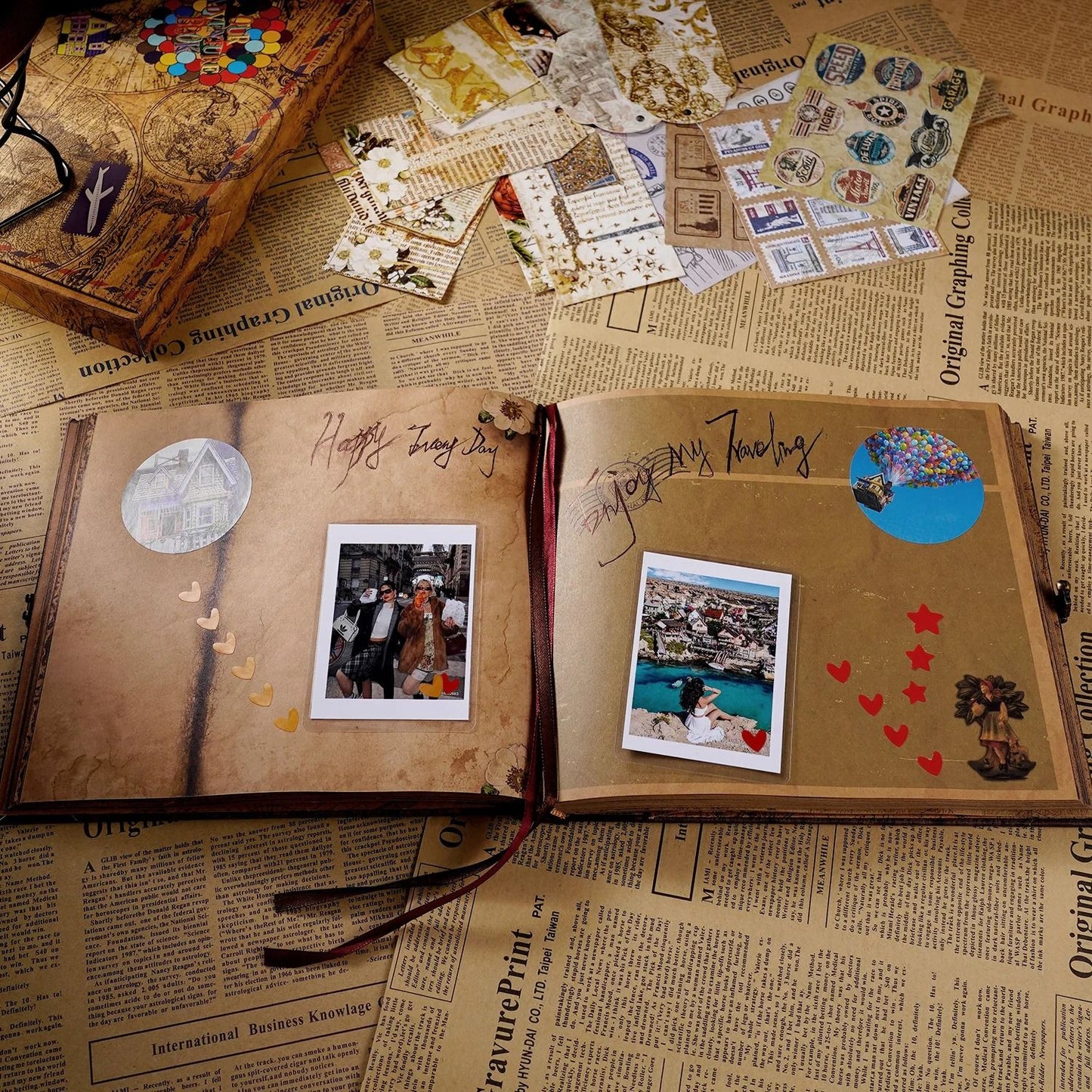 Retro Kraft Memory Scrapbook Album 146 Pages 6