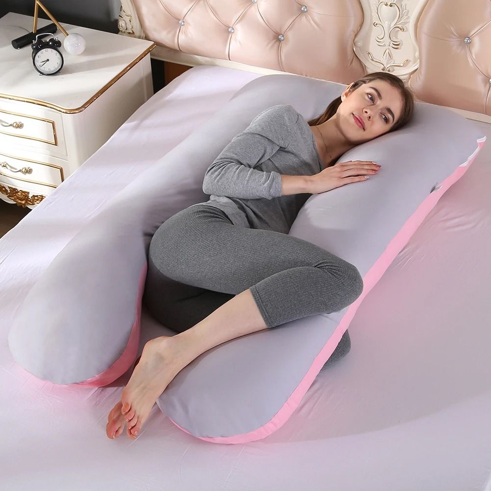 U Shaped Pregnancy Pillowcase Soft Cotton Cover 1