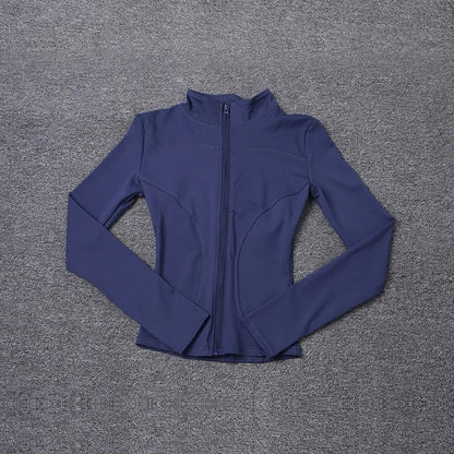 Women Sport Jacket Long Sleeve Fitness Shirt 2
