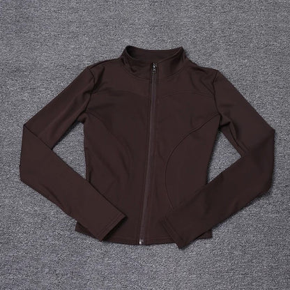 Women Sport Jacket Long Sleeve Fitness Shirt 7
