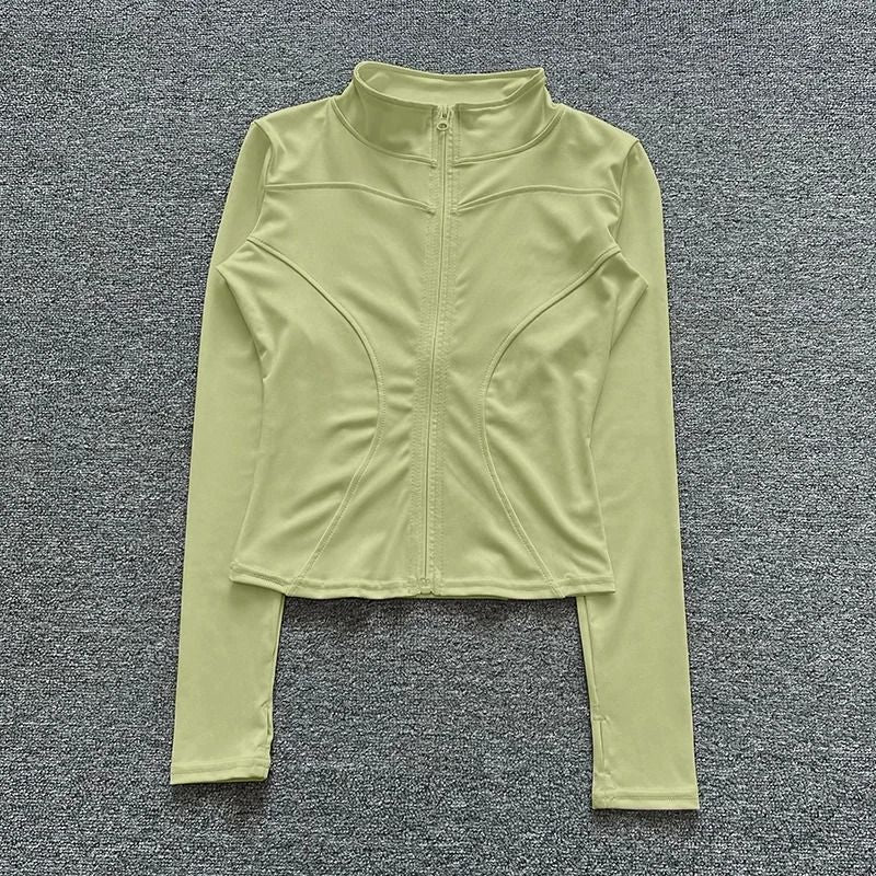Women Sport Jacket Long Sleeve Fitness Shirt 17