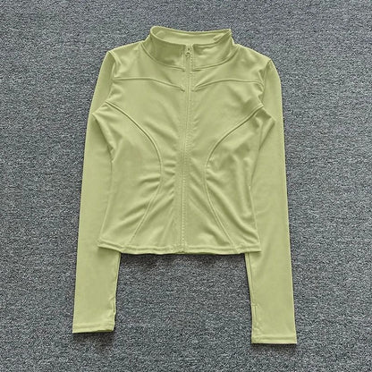 Women Sport Jacket Long Sleeve Fitness Shirt 17