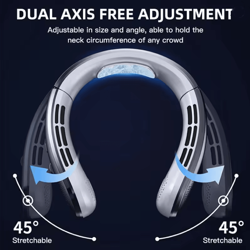 Xiaomi Neck Fan Portable Bladeless 8000mAh Rechargeable Air Cooler With LED Display 2