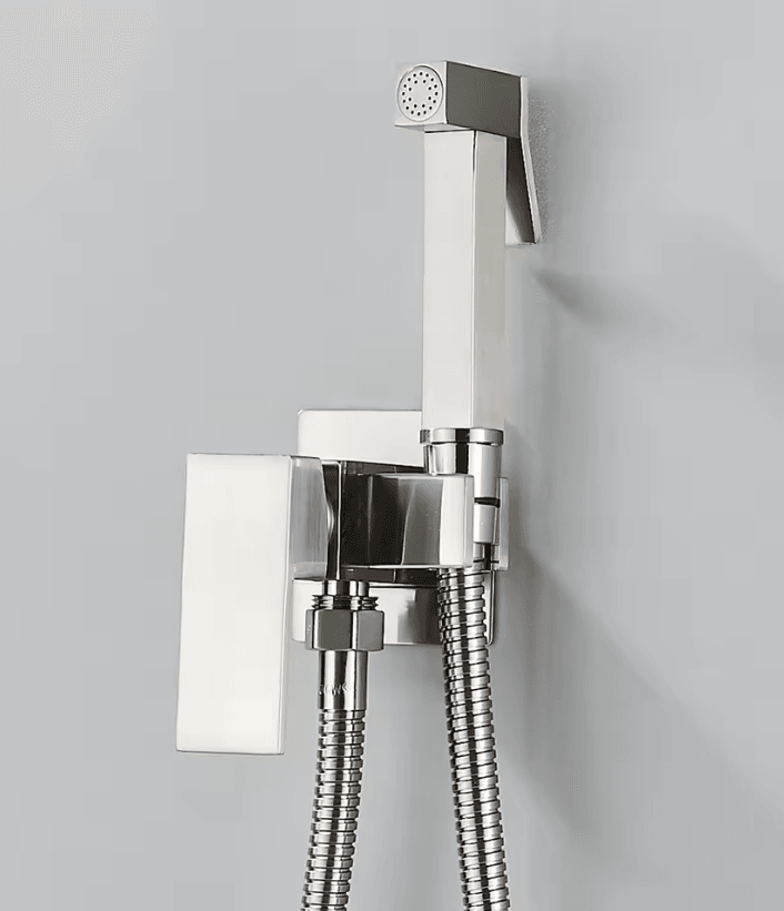 Matte Black Bidet Faucet Solid Brass Hot And Cold Water Mixer Tap 4