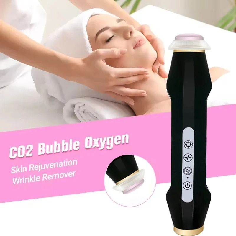 Portable CO2 Oxygen Bubble Pen Rechargeable Facial Device