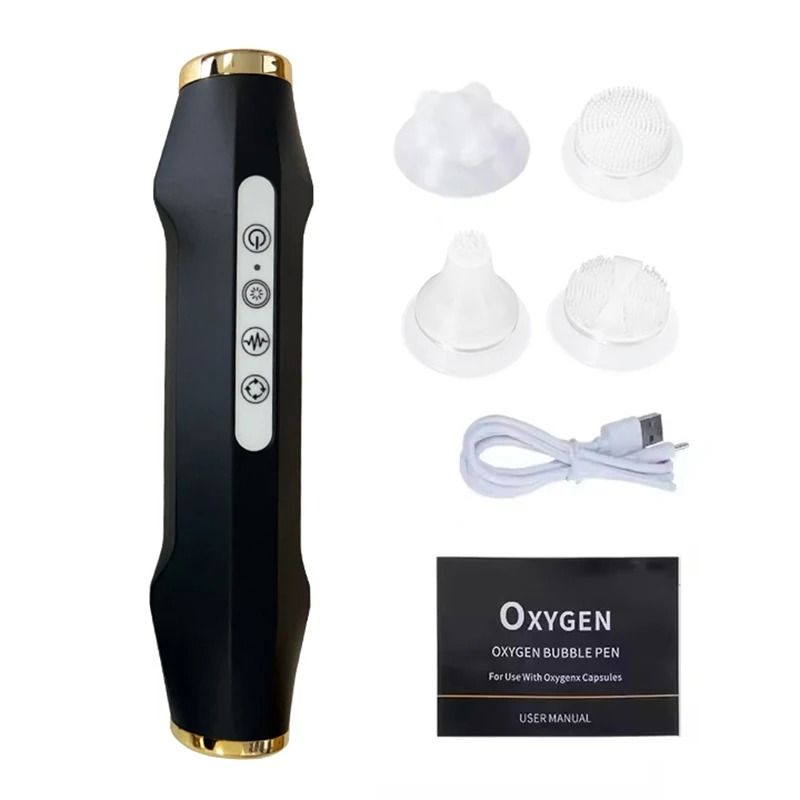 Portable CO2 Oxygen Bubble Pen Rechargeable Facial Device 6
