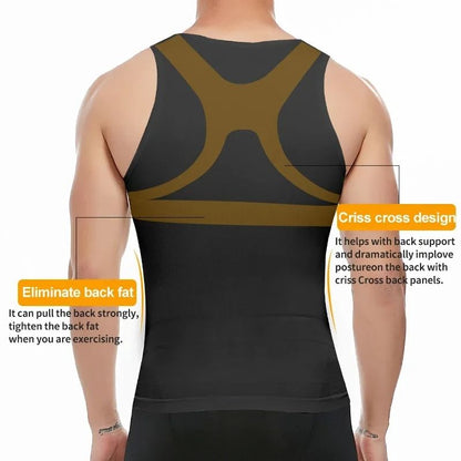 Mens Compression Shapewear Undershirt 3
