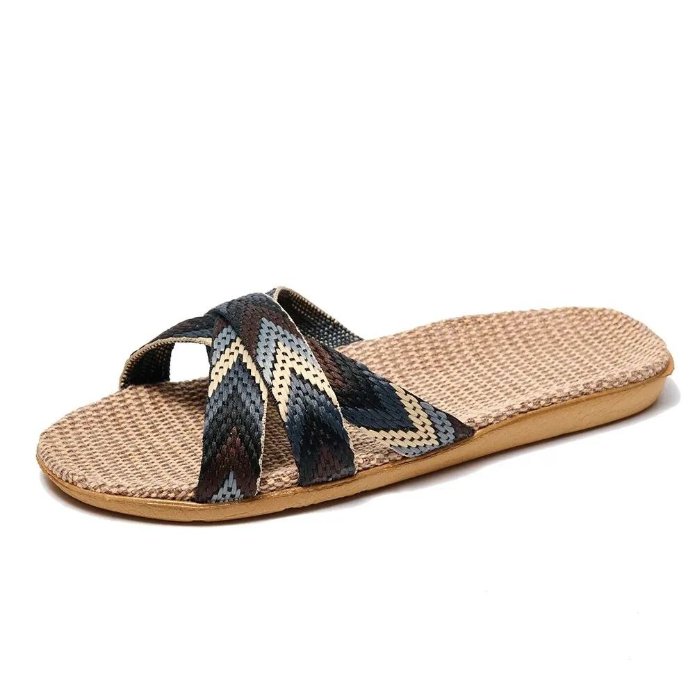Lightweight Linen Indoor Slippers For Home 9