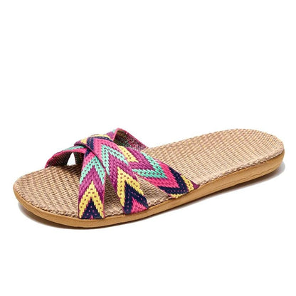 Lightweight Linen Indoor Slippers For Home 8