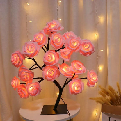 LED Rose Tree Night Lamp With USB Power 1