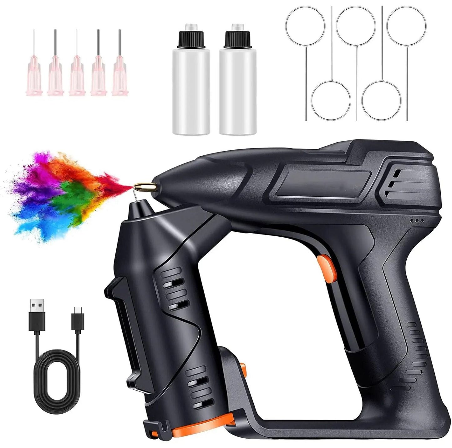 Electric cordless car and cabinet paint sprayer handheld portable spray gun