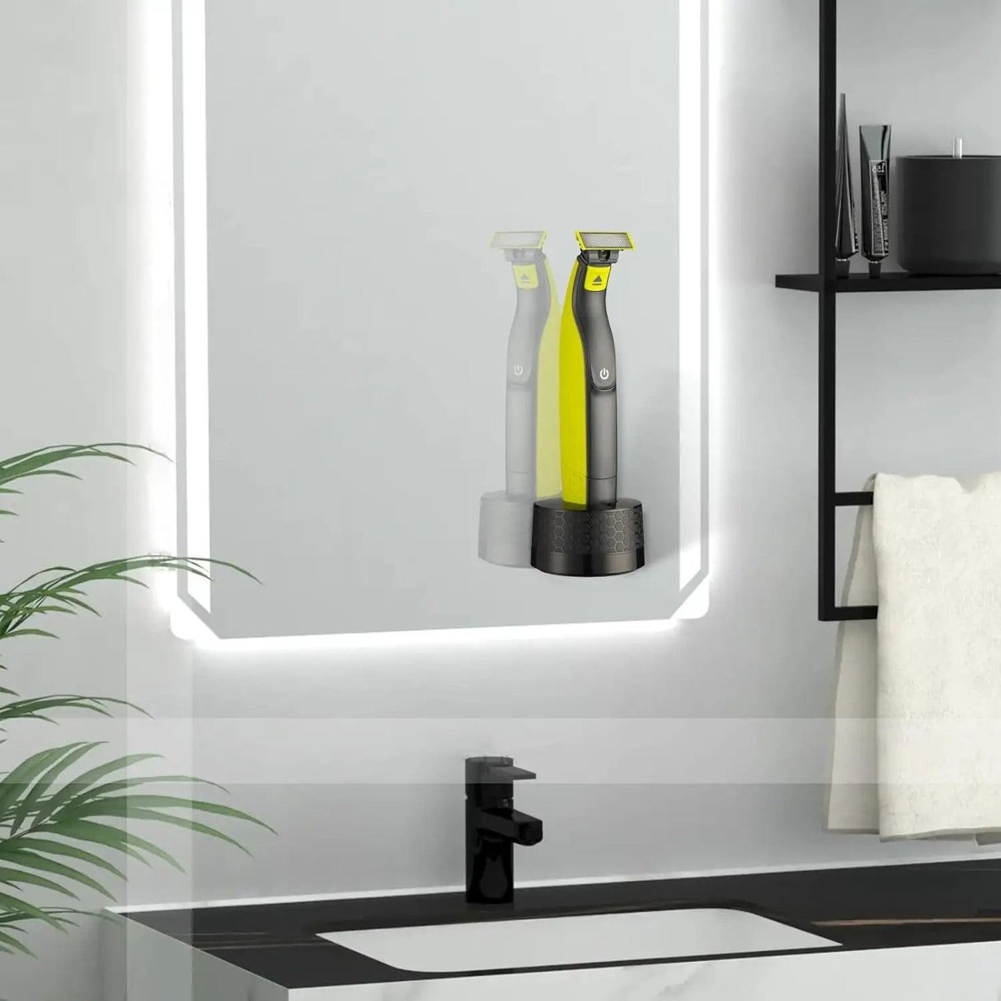 Wall Mounted Charging Base Holder For Electric Shaver 1