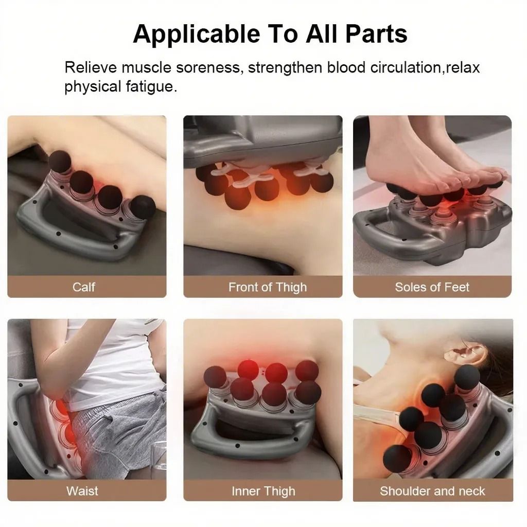 High Frequency Muscle Massager Gun With 20 Speeds And 6 Heads 1