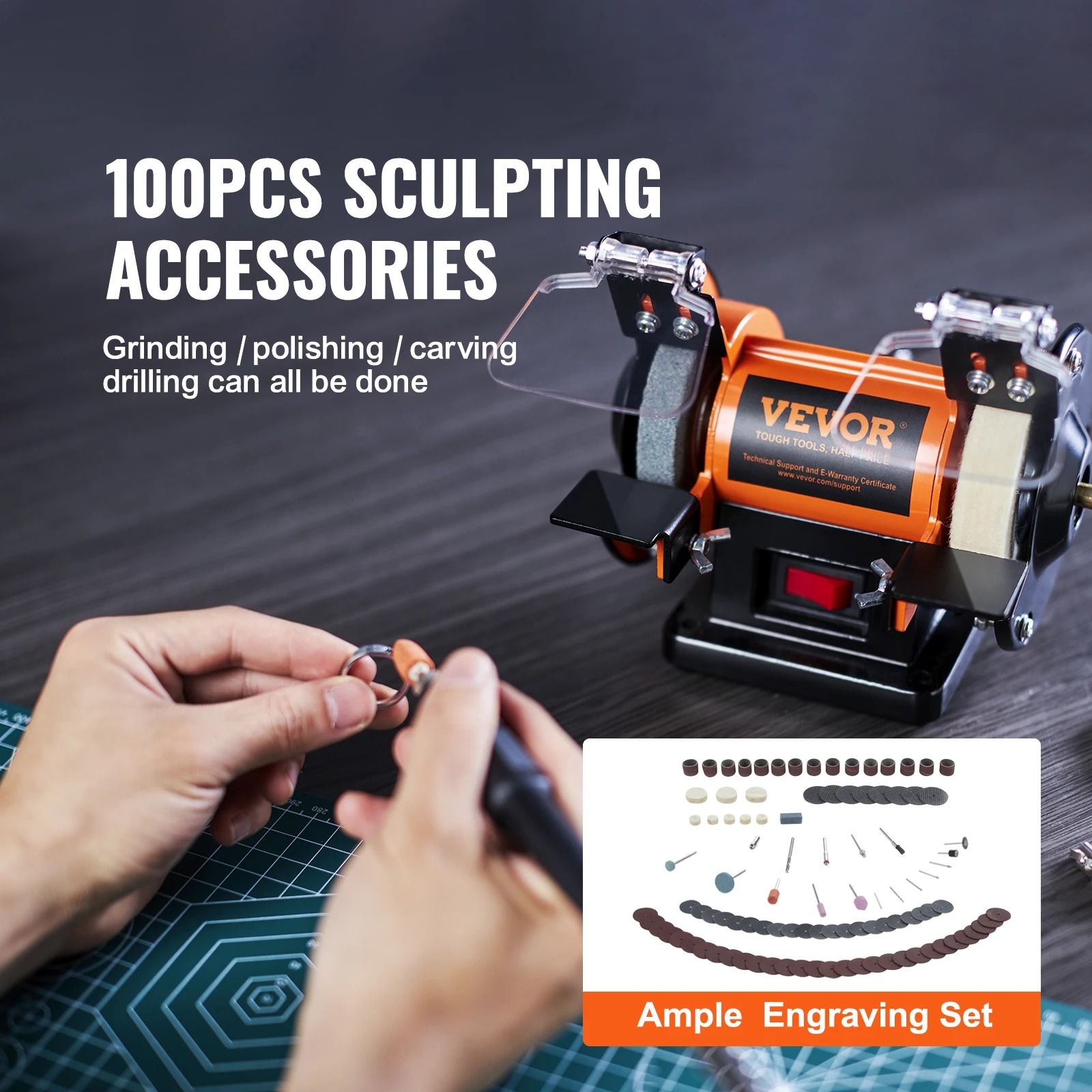3 Inch Jewelry Polisher Buffer With Brushless Motor And Adjustable Speed 3