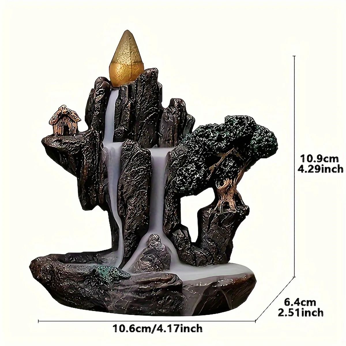 Waterfall Reflux Incense Burner With 60 Cones 1