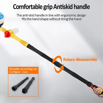 360 Degree Rotating Car Wash Brush Kit With High Pressure And Foam Dispenser 6