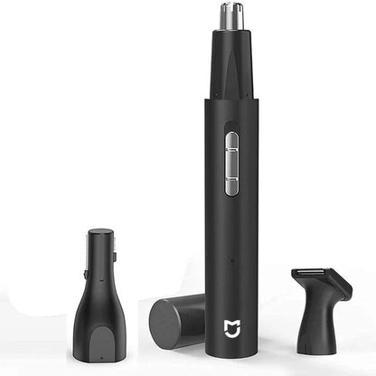 Rechargeable 3 In 1 Nose Ear And Eyebrow Hair Trimmer With Beard And Sideburn Attachments