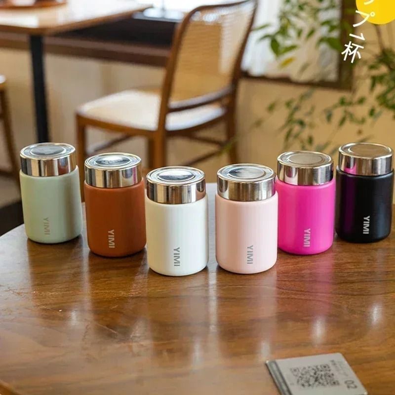 230ml Mini Stainless Steel Pocket Thermos Mug With LeakProof Vacuum Insulation 5