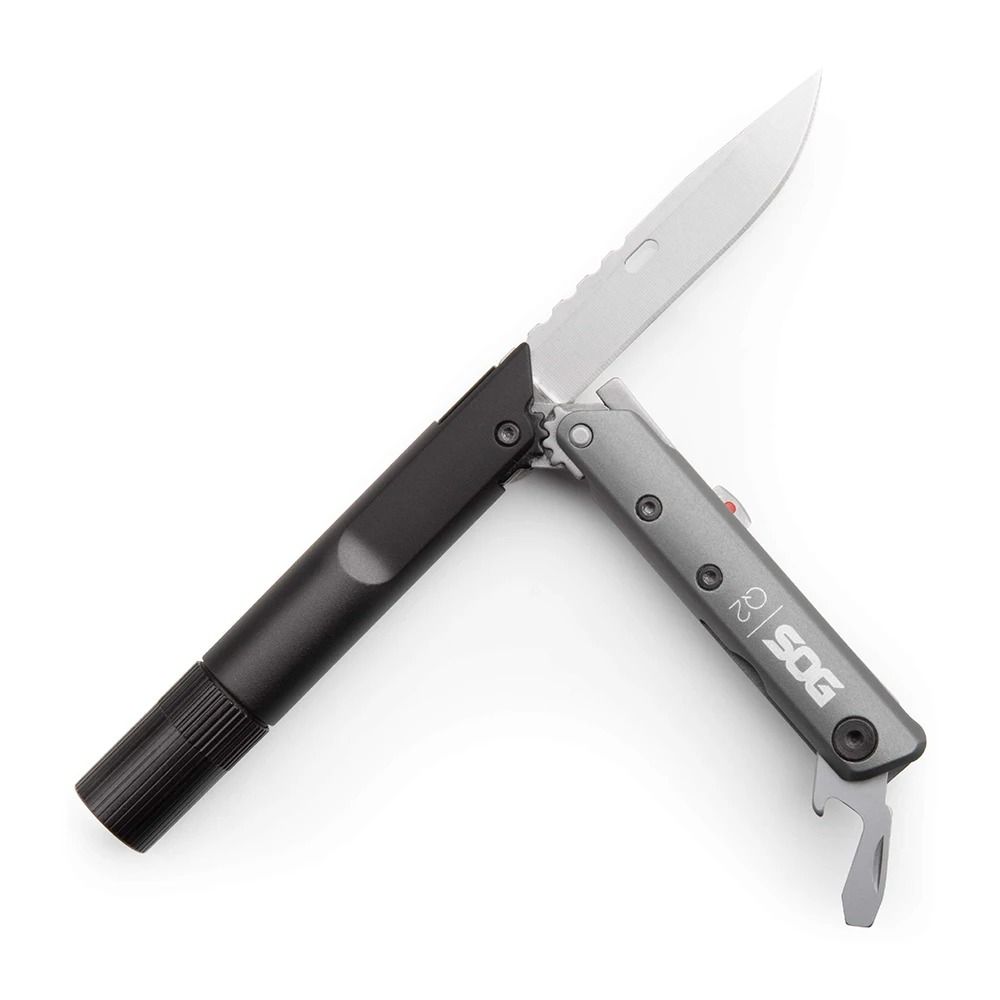 SOG Baton Q2 4in1 EDC Pen Multitool With Flashlight Knife And Screwdriver 6