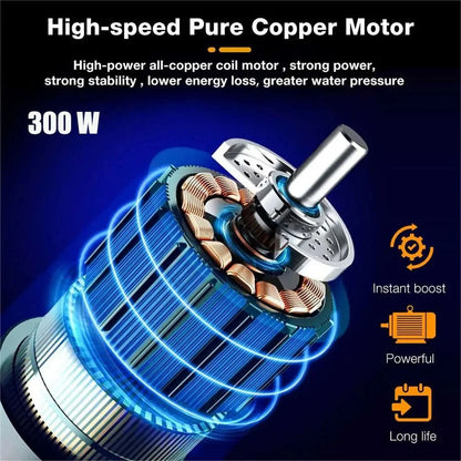 300W Cordless High Pressure Car Washer With 12000mAh Battery And Foam Generator 1