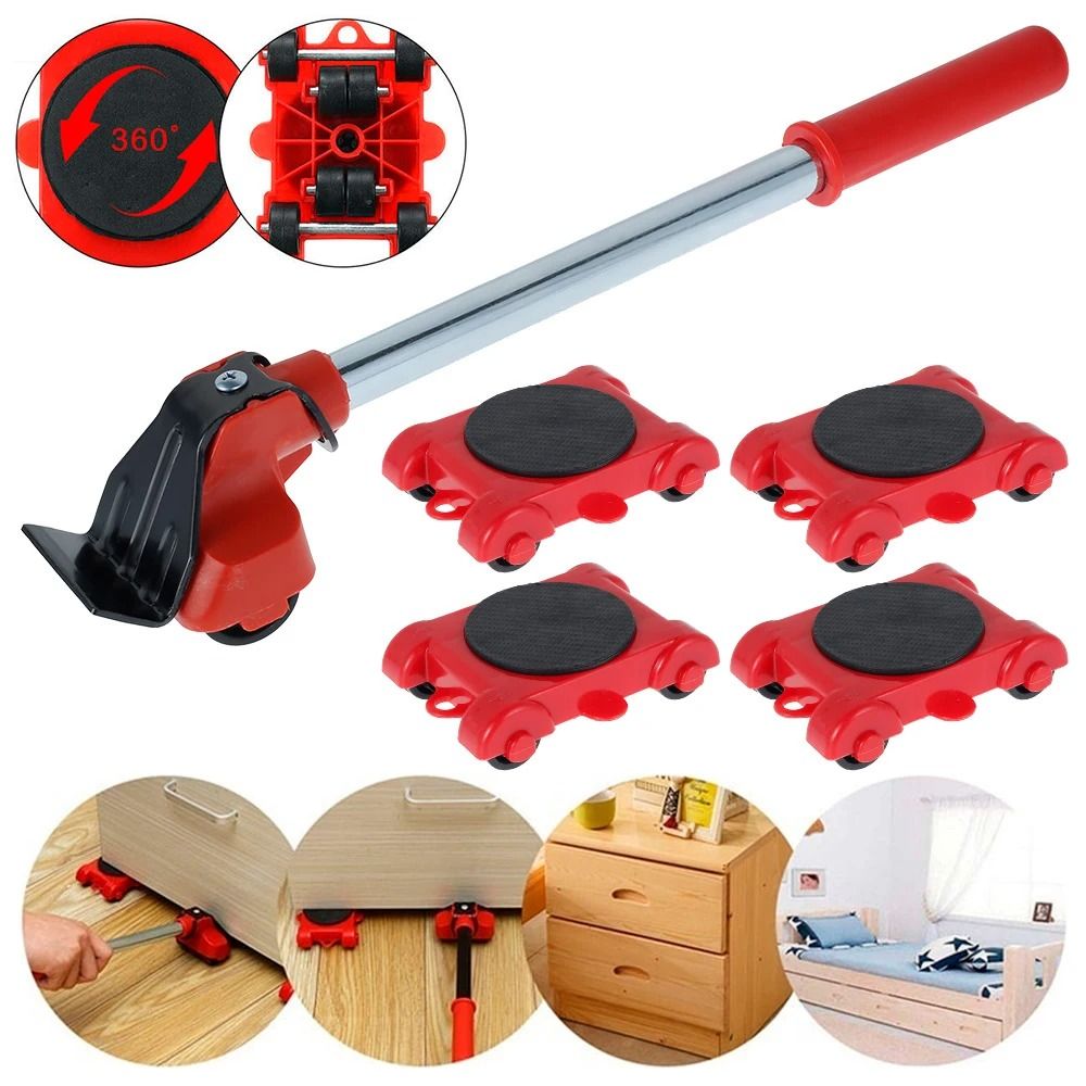 Heavy Duty Furniture Lifter And Mover Set With 4 Roller Pads