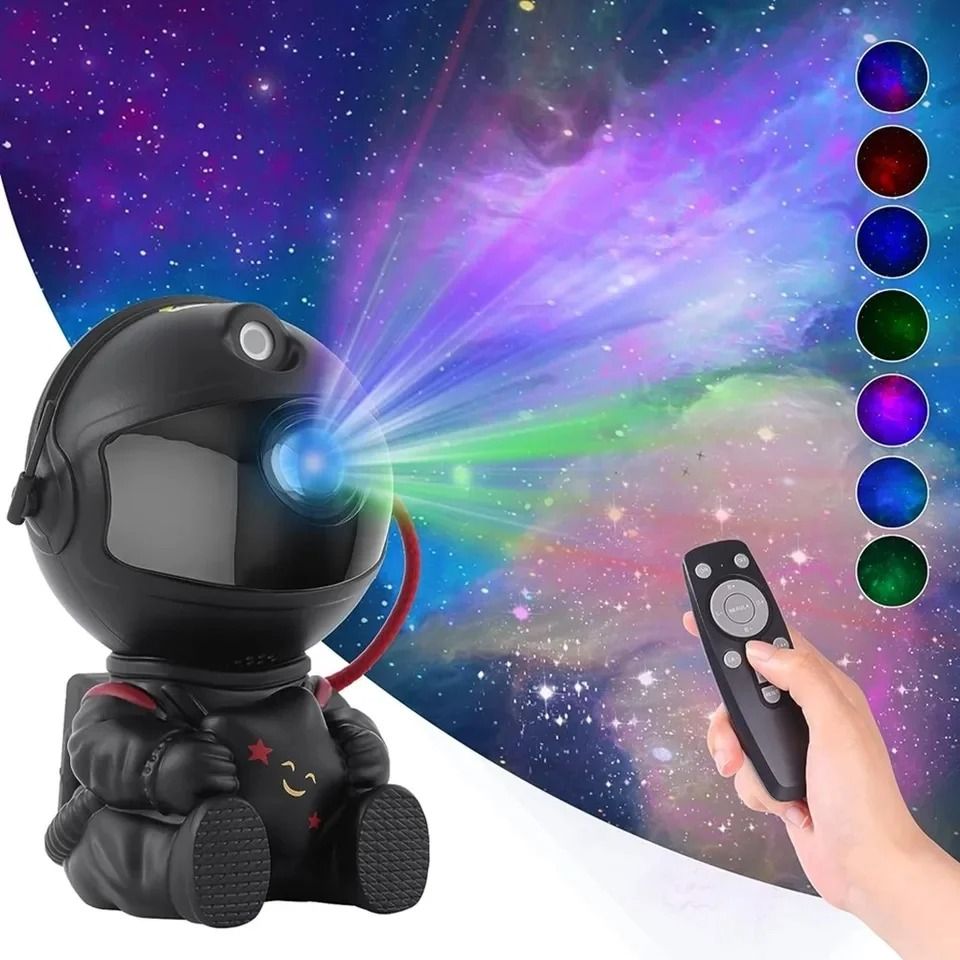Astronaut Star Projector Galaxy Night Light With Remote Control