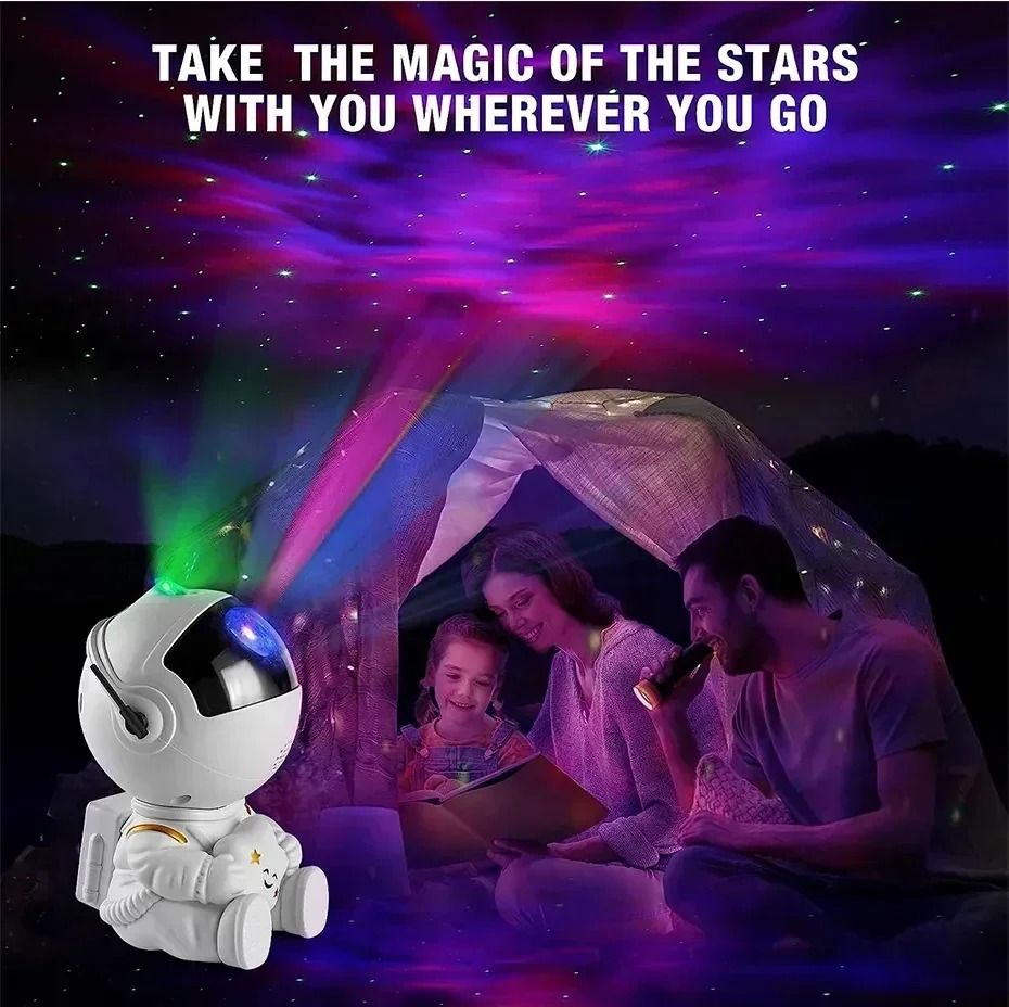 Astronaut Star Projector Galaxy Night Light With Remote Control 3