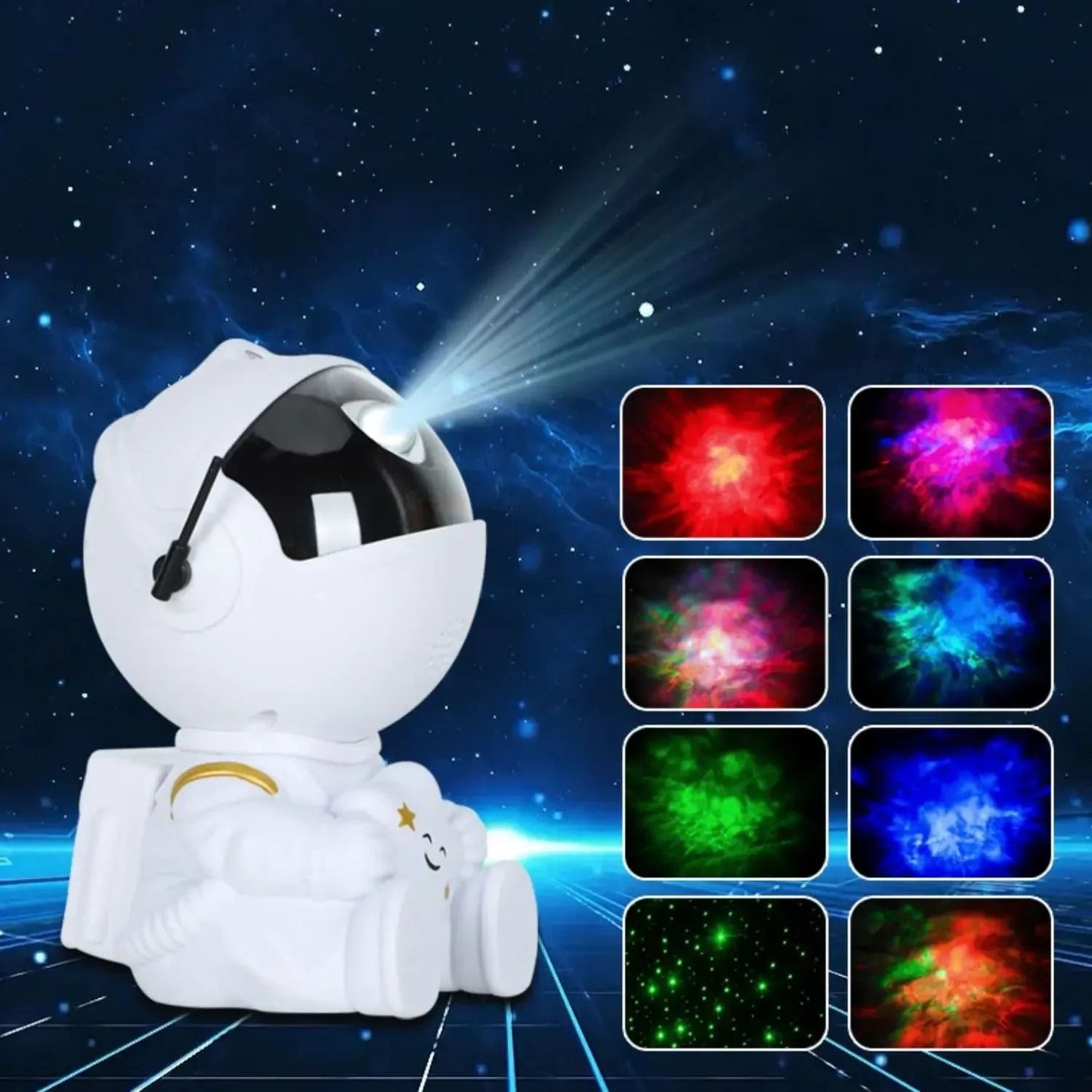 Astronaut Star Projector Galaxy Night Light With Remote Control 5