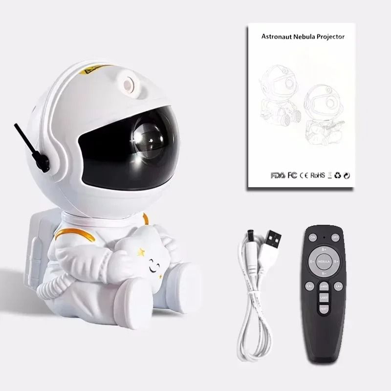 Astronaut Star Projector Galaxy Night Light With Remote Control 8
