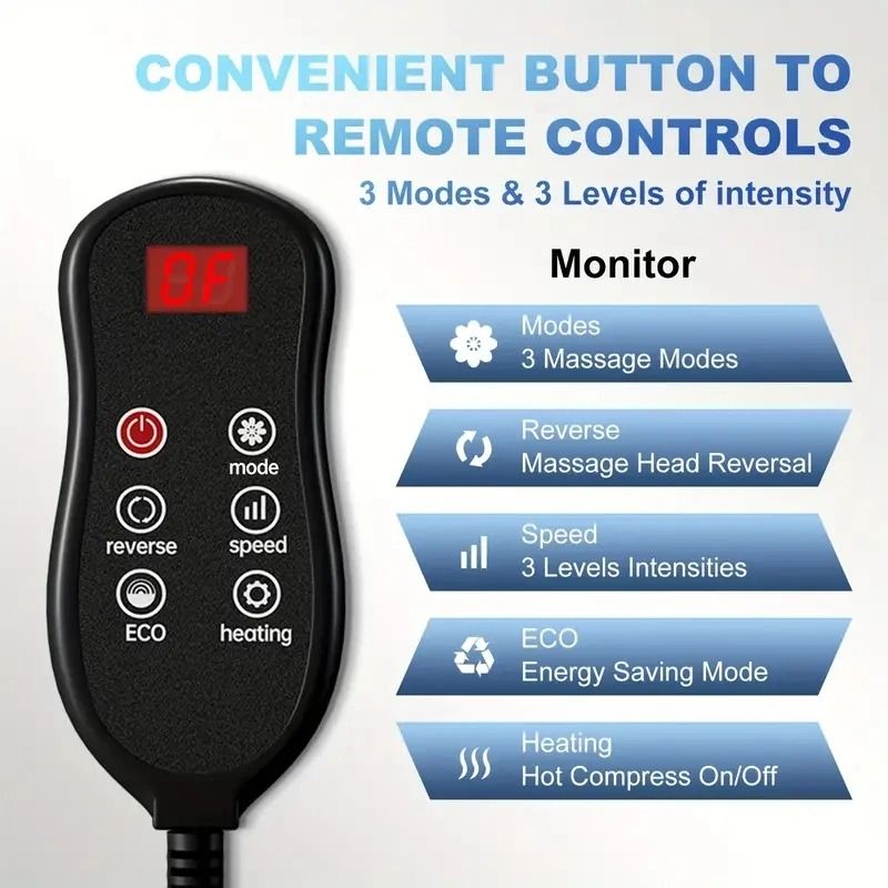 Extra Large Electric Foot And Leg Massager With Heat And Shiatsu Kneading 4