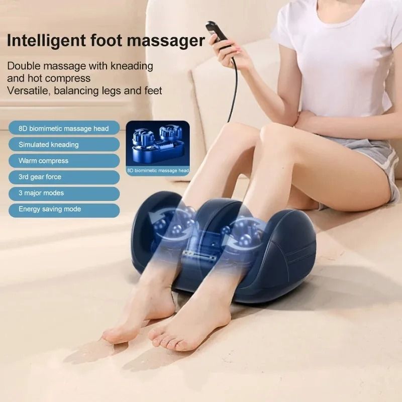 Extra Large Electric Foot And Leg Massager With Heat And Shiatsu Kneading 6