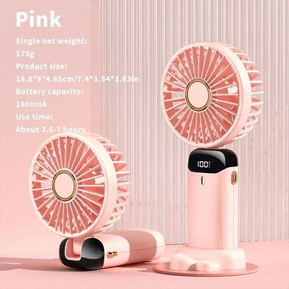 Portable Rechargeable Neck Fan Mini Air Conditioner With 5 Speeds 14