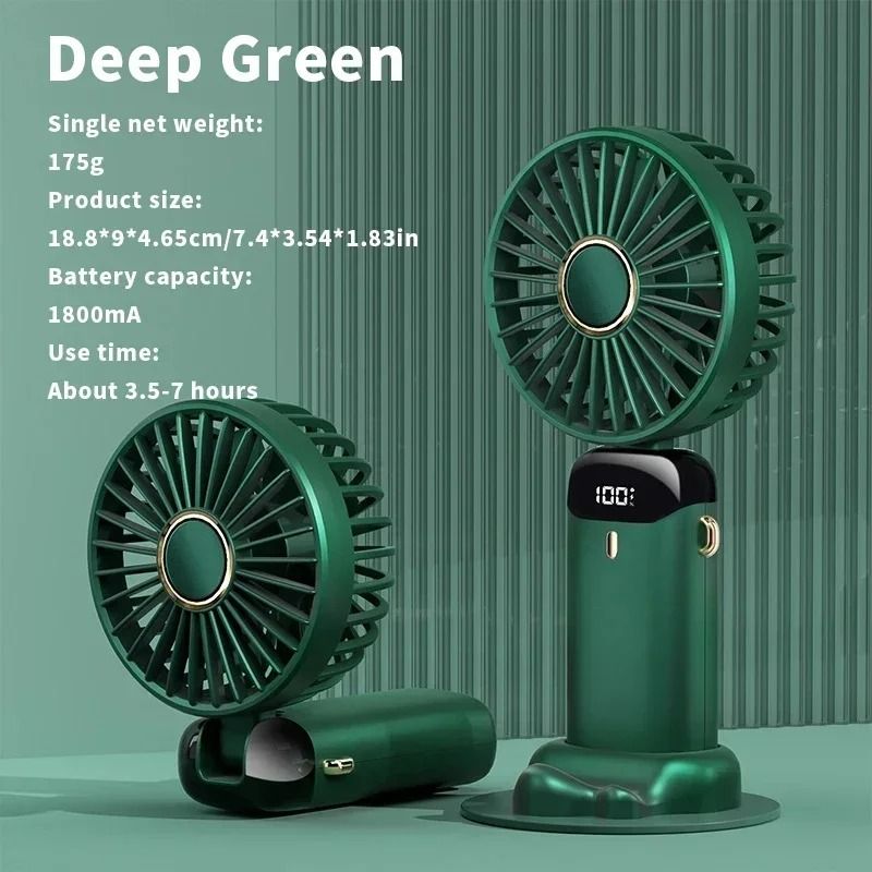Portable Rechargeable Neck Fan Mini Air Conditioner With 5 Speeds 7