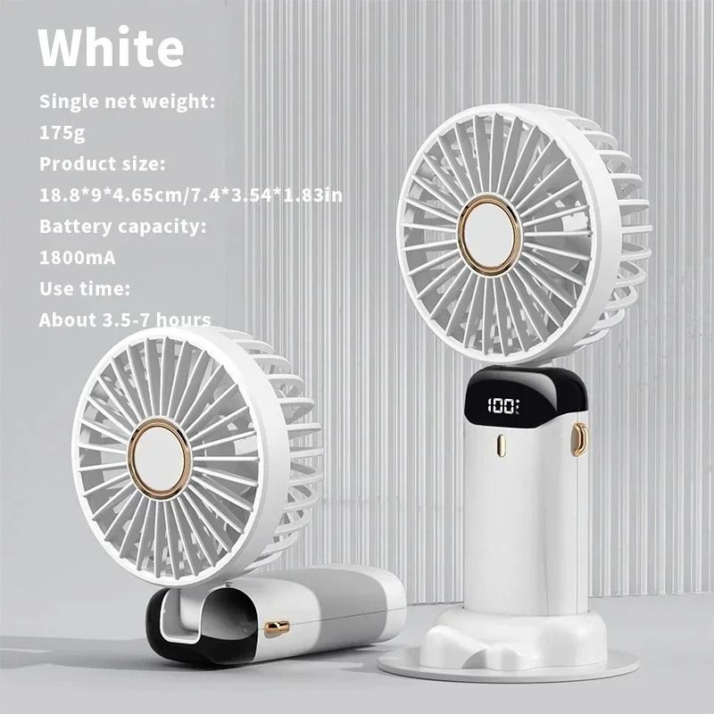 Portable Rechargeable Neck Fan Mini Air Conditioner With 5 Speeds 8