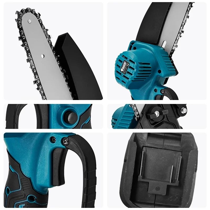 6 Inch Cordless Mini Chainsaw With High Power Copper Motor No Battery 5