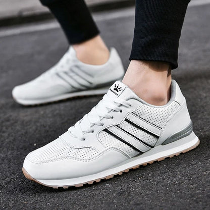 Breathable Suede Mesh Sneakers For Men 1