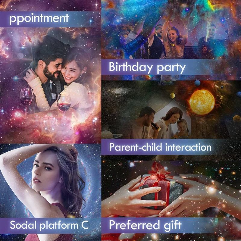 12in1 Planetarium Galaxy Projector With Starry Sky Films And Timer 4