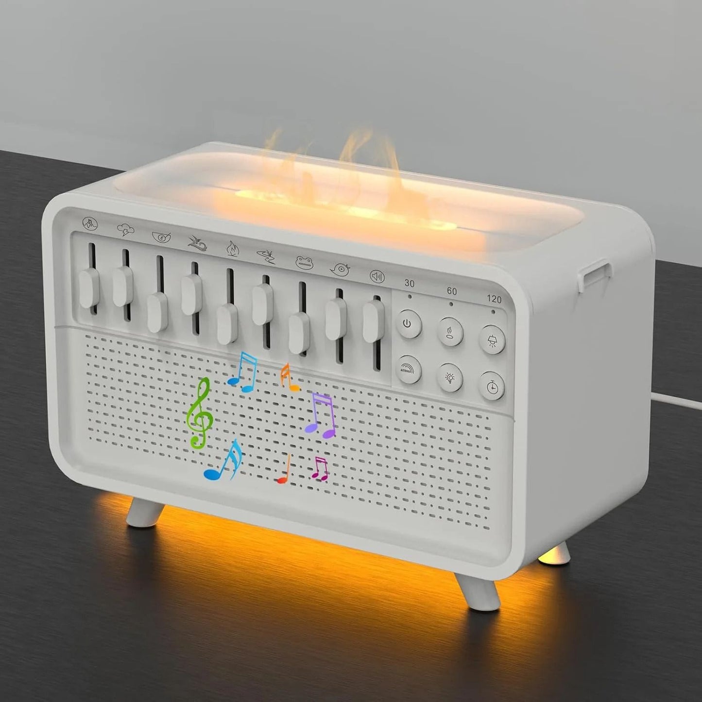 Bluetooth White Noise Machine With Aroma Diffuser Humidifier And Night Light 1