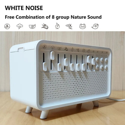Bluetooth White Noise Machine With Aroma Diffuser Humidifier And Night Light 4