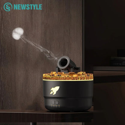 Cannon Aromatherapy Diffuser And Humidifier With Jellyfish Spray And 7 Color Night Light