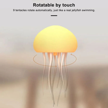 Cartoon Jellyfish Night Light With RGB Gradient And Voice Control 5
