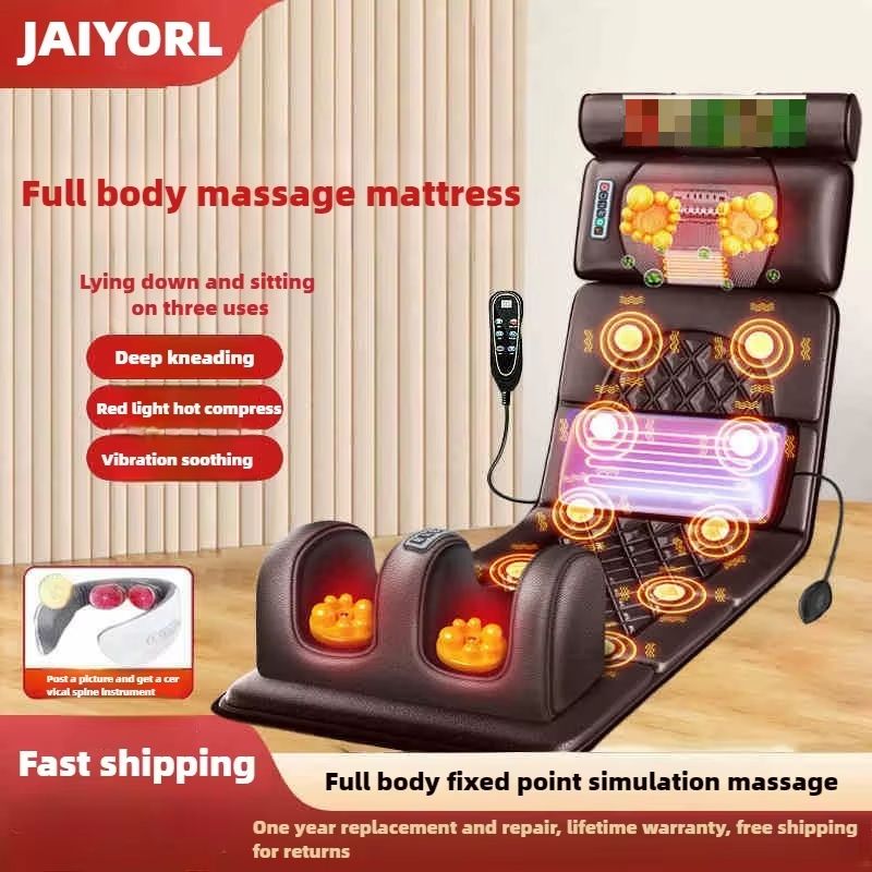 Electric Full Body Massage Mattress With Heat  Airbag Cushion For Back Neck Shoulder And Waist Rela 7