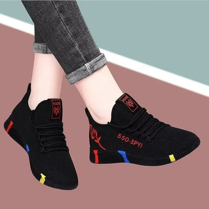 2024 Womens Vulcanized Sneakers  Lightweight Mesh Casual Shoes With Platform Sole 7