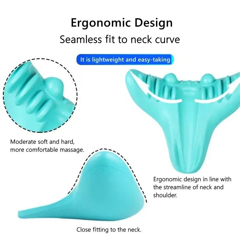 Neck And Shoulder Relaxer Cervical Traction Pillow For Pain Relief And Posture Support 5