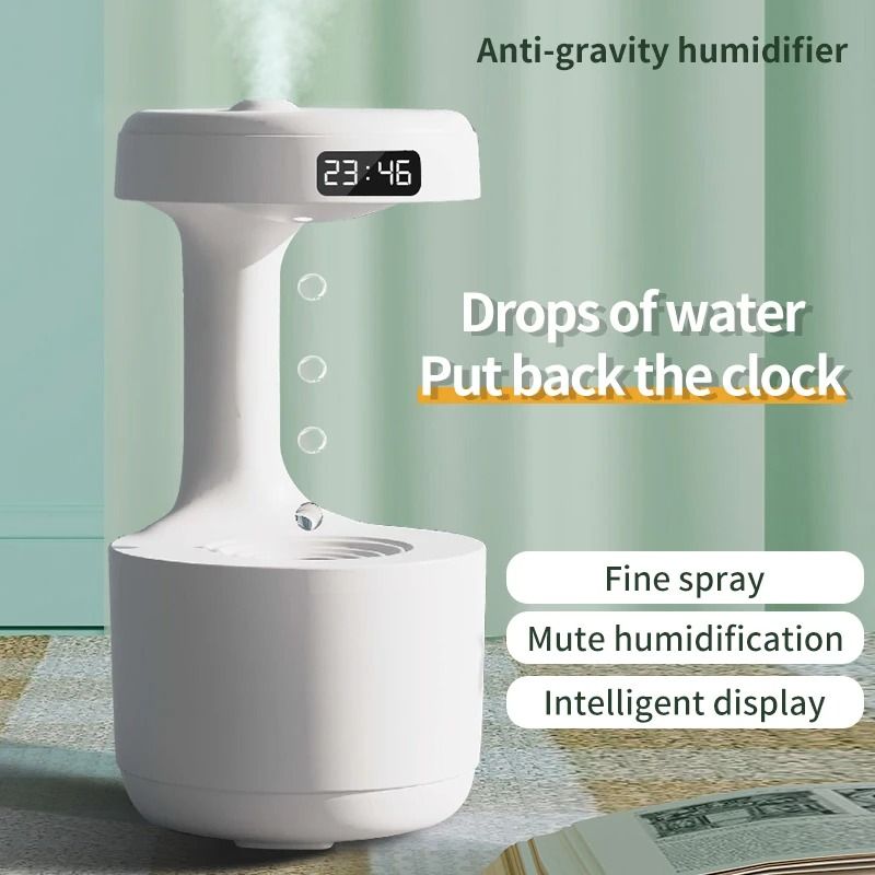 Anti-Gravity Humidifier With Water Drop Effect And Night Light