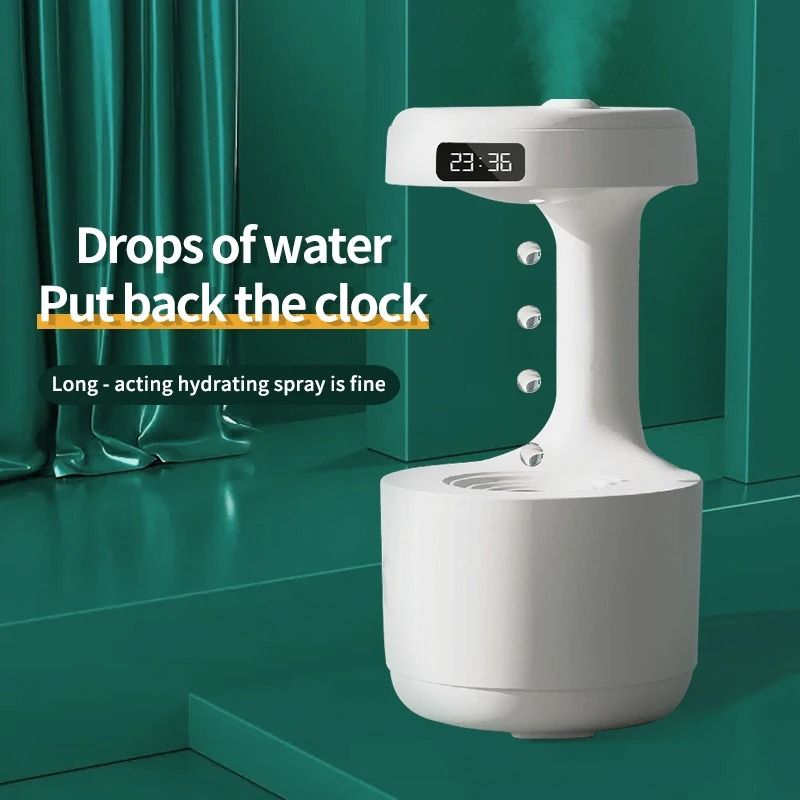 AntiGravity Humidifier With Water Drop Effect And Night Light 4