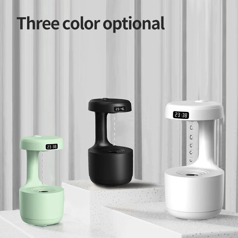 AntiGravity Humidifier With Water Drop Effect And Night Light 5