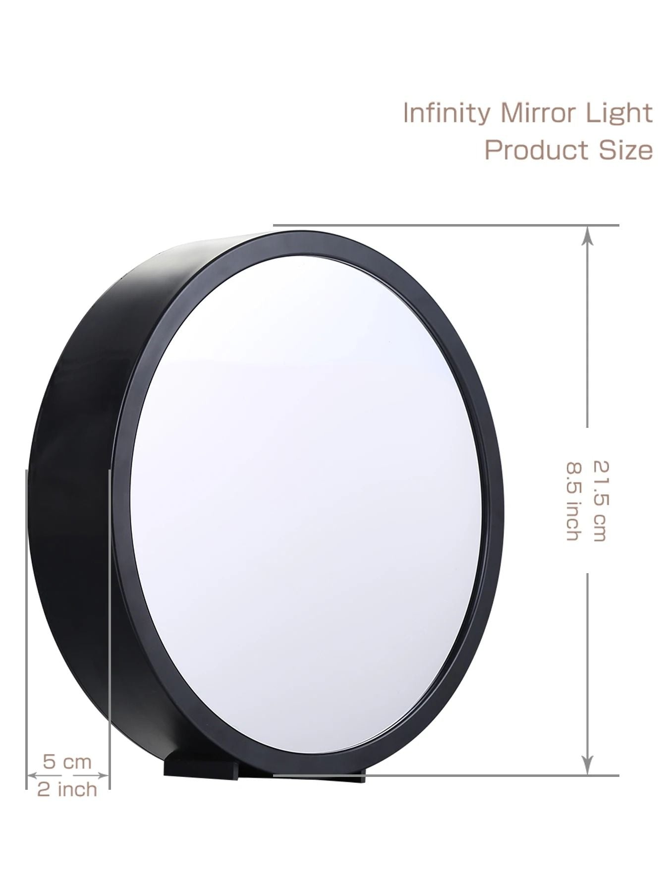LED Infinity Mirror Light With Wall Mount And Table Stand 2
