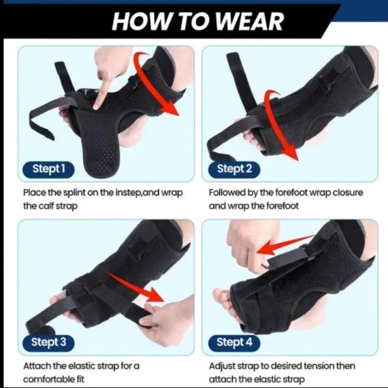 Adjustable Plantar Fasciitis Night Splint Foot Brace For Heel And Arch Pain Relief 5