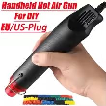 Mini Hot Air Gun for Crafts and DIY – Electric Heat Tool with Stand for Shrink Wrapping and Soldering